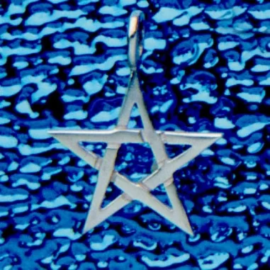 Anhänger Pentagramm 20 mm ohne Rand