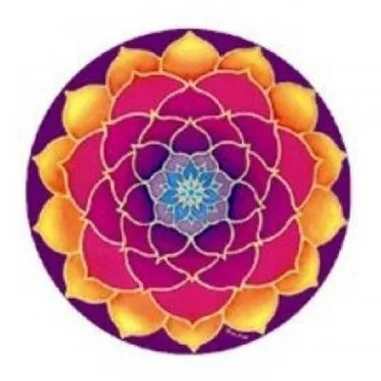 Aufkleber goldener Lotus
