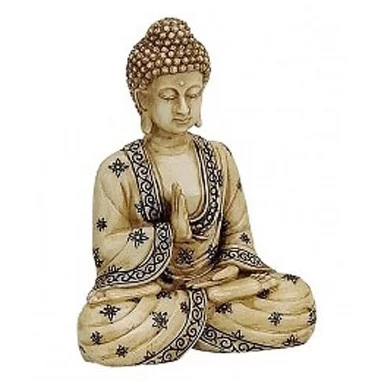 Buddha beige 16cm Polyresin