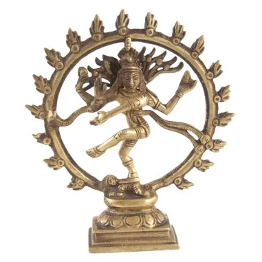 Shiva Nataraj 16,5cm Messing