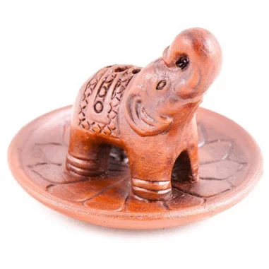 Elefant auf Lotusblume Keramikhalter