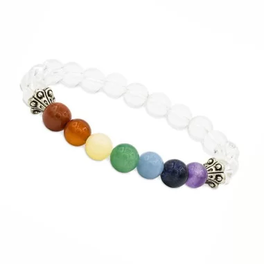 Chakra Armband Bergkristall