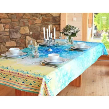 Tischdecke Blue Dream gross- Spirit of Om