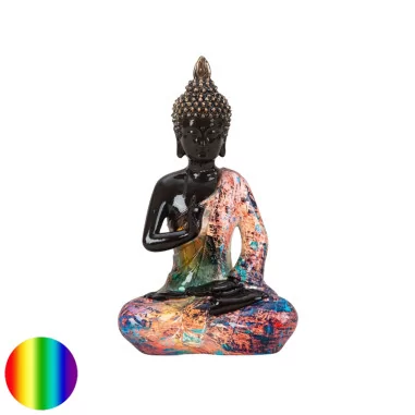 Buddha bunt 26cm Polyresin