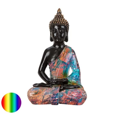 Buddha bunt 39cm Polyresin