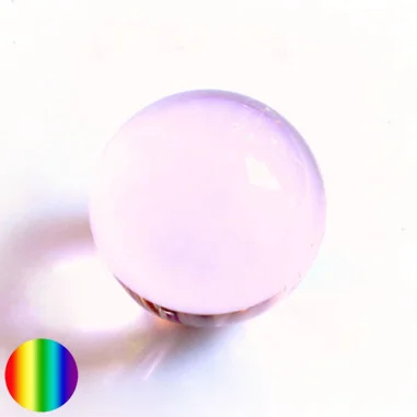 Kristallkugel - rosa 100mm